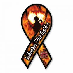 Volunteer Firefighter - Ribbon Magnet