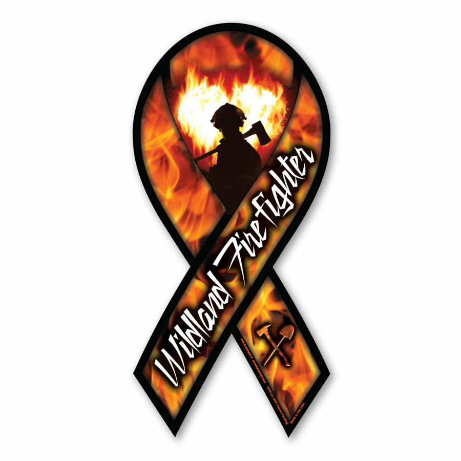Wildland Firefighter - Ribbon Magnet