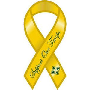 4th ID Support - Ribbon Magnet
