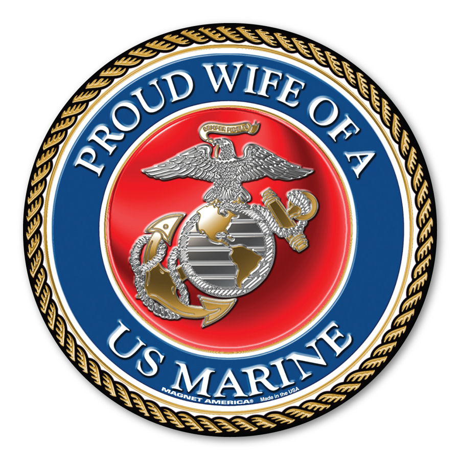 Proud Wife Of A Marine Magnet