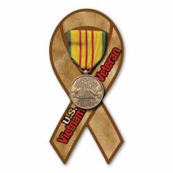 Vietnam Veteran Service Medal - Mini Ribbon Magnet