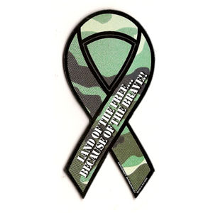 Land Of The Free - Mini Ribbon Magnet