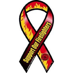 Mini Support Firefighters - Ribbon Magnet