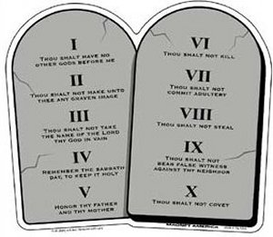 Ten Commandments Magnet