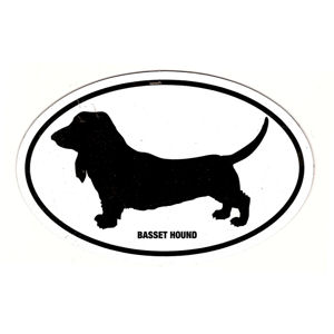 Basset Hound Oval Magnet