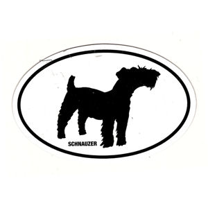 Schnauzer Oval Magnet