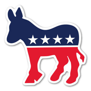 Democrat Donkey Sticker