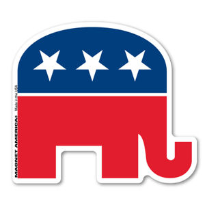 Republican Elephant Magnet