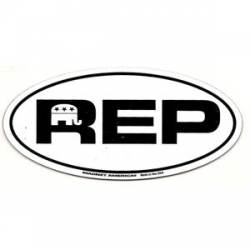 Republican Rep - Oval Magnet