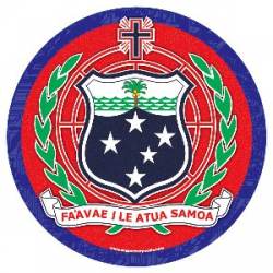 Samoan Arms - Round Magnet