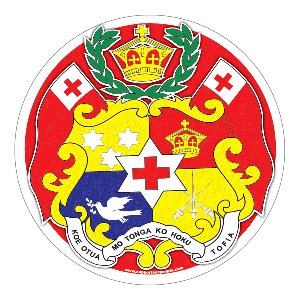 Tonga Arms - Round Magnet