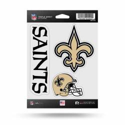 New Orleans Saints - Sheet Of 3 Triple Spirit Stickers