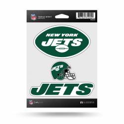 New York Jets - Sheet Of 3 Triple Spirit Stickers