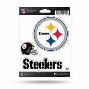 Pittsburgh Steelers - Sheet Of 3 Triple Spirit Stickers