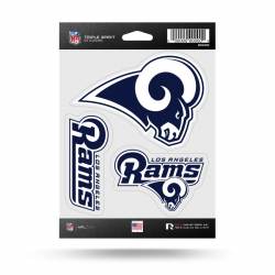 Los Angeles Rams - Sheet Of 3 Triple Spirit Stickers