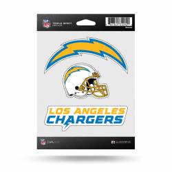 Los Angeles Chargers 2020 Logo - Sheet Of 3 Triple Spirit Stickers