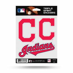 Cleveland Indians - Sheet Of 3 Triple Spirit Stickers