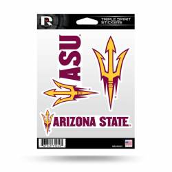 Arizona State University Sun Devils - Sheet Of 3 Triple Spirit Stickers