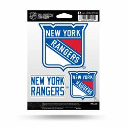 New York Rangers - Sheet Of 3 Triple Spirit Stickers