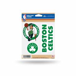 Boston Celtics - Sheet Of 3 Triple Spirit Stickers