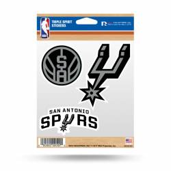 San Antonio Spurs - Sheet Of 3 Triple Spirit Stickers