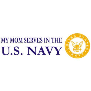 Mom Serves Navy - Sticker