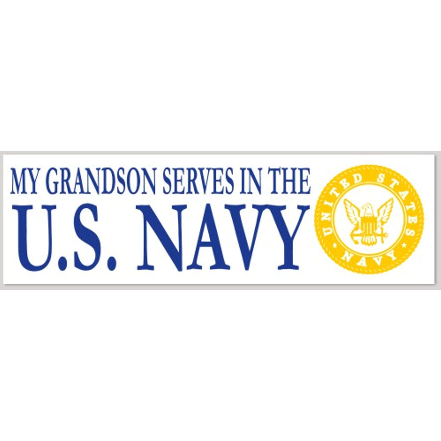 Grandson Serves Navy - Sticker