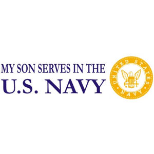 Son Serves Navy - Sticker