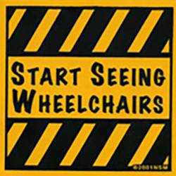 Start Seeing Wheelchair - Vinyl Sticker
