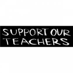 Support Our Teachers - Mini Sticker