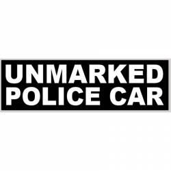Unmarked Police Car - Bumper Sticker