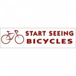 Start Seeing Bicycles - Bumper Sticker
