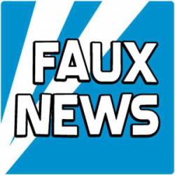 Faux News - Square Sticker