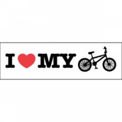 I Love My Bike - Mini Sticker