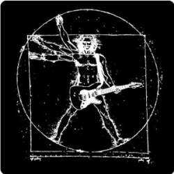 Da Vinci Guitar Man - Square Sticker