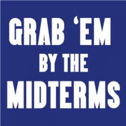 Grab 'Em By The Midterms - Square Sticker