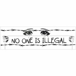 No One Is Illegal - Mini Sticker
