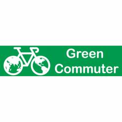 Bicycle Green Commuter - Mini Sticker