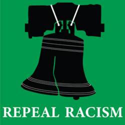 Repeal Racism Liberty Bell - Vinyl Sticker