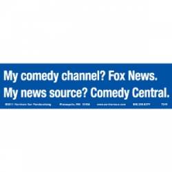 Comedy Channel News Source - Bumper Sticker