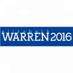 Elizabeth Warren 2016 - Bumper Sticker
