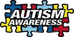 Autism Awareness Puzzle Piece - Outside Static Cling