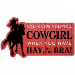 You Know You're A Cowgirl When - Shape Magnet