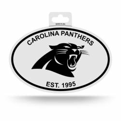 Carolina Panthers Est. 1995 - Black & White Oval Sticker