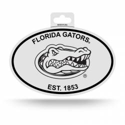 University Of Florida Gators - Black & White Oval Sticker