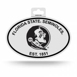 Florida State University Seminoles - Black & White Oval Sticker