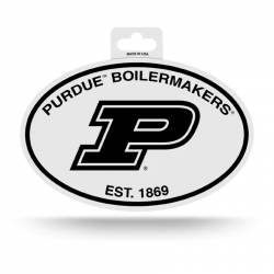 Purdue University Boilermakers - Black & White Oval Sticker