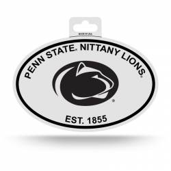 Penn State University Nittany Lions - Black & White Oval Sticker