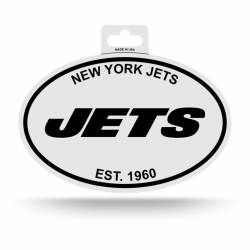 New York Jets Est. 1960 - Black & White Oval Sticker