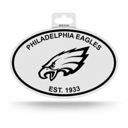 Philadelphia Eagles Est. 1933 - Black & White Oval Sticker